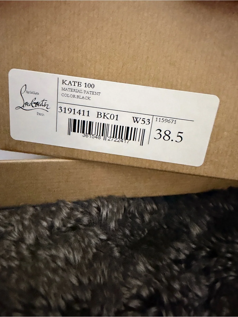 Christian Louboutin red lacquer